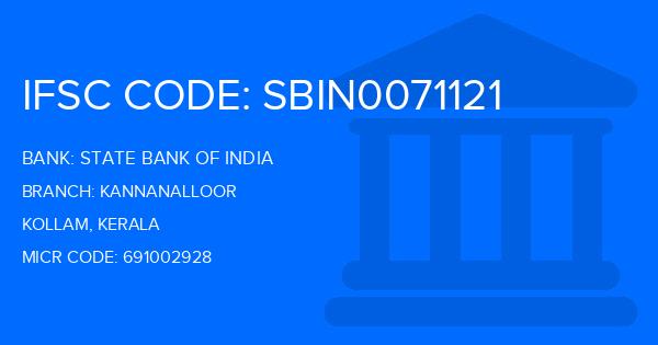 State Bank Of India (SBI) Kannanalloor Branch IFSC Code