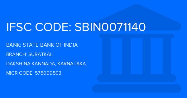State Bank Of India (SBI) Suratkal Branch IFSC Code