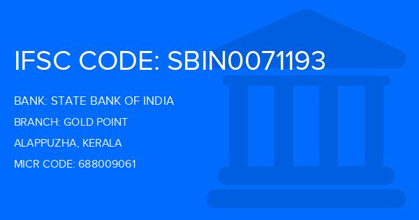 State Bank Of India (SBI) Gold Point Branch IFSC Code