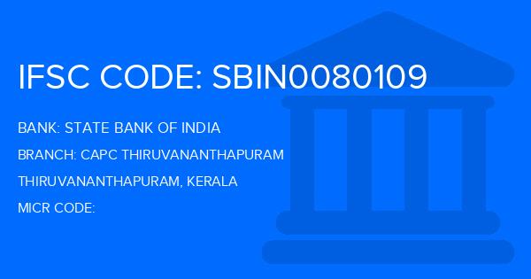State Bank Of India (SBI) Capc Thiruvananthapuram Branch IFSC Code