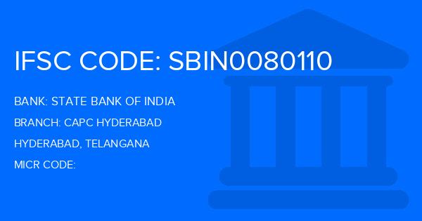 State Bank Of India (SBI) Capc Hyderabad Branch IFSC Code