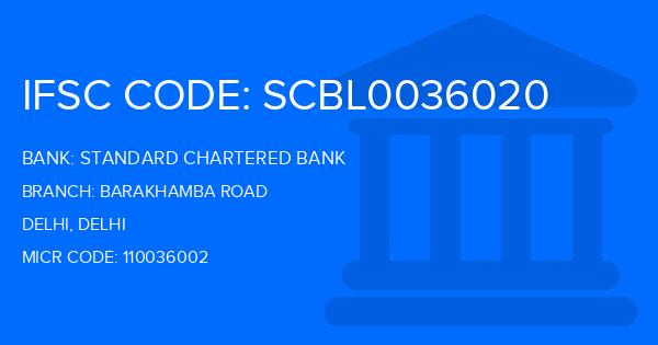Standard Chartered Bank (SCB) Barakhamba Road Branch IFSC Code