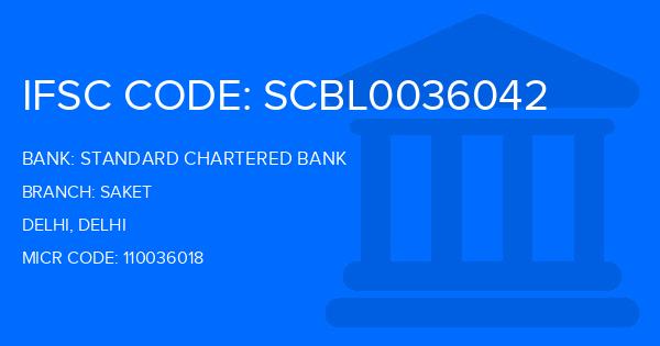 Standard Chartered Bank (SCB) Saket Branch IFSC Code