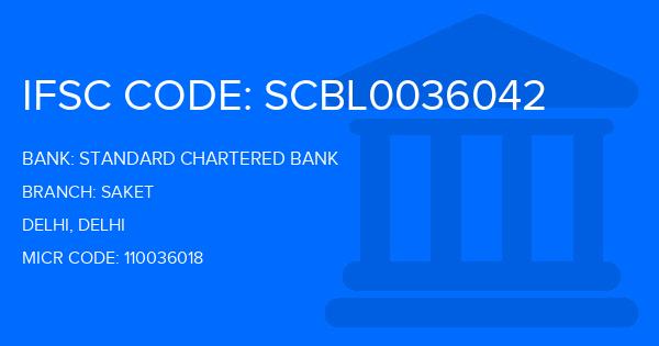 Standard Chartered Bank (SCB) Saket Branch IFSC Code