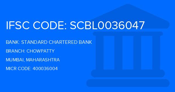 Standard Chartered Bank (SCB) Chowpatty Branch IFSC Code