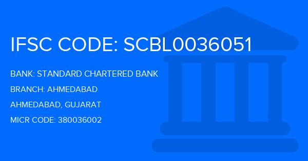 Standard Chartered Bank (SCB) Ahmedabad Branch IFSC Code