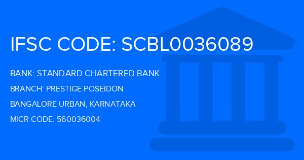 Standard Chartered Bank (SCB) Prestige Poseidon Branch IFSC Code