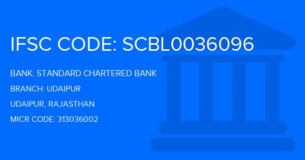 Standard Chartered Bank (SCB) Udaipur Branch IFSC Code