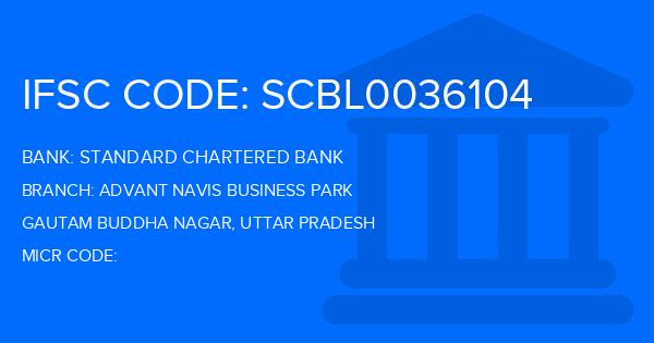 Standard Chartered Bank (SCB) Advant Navis Business Park Branch IFSC Code
