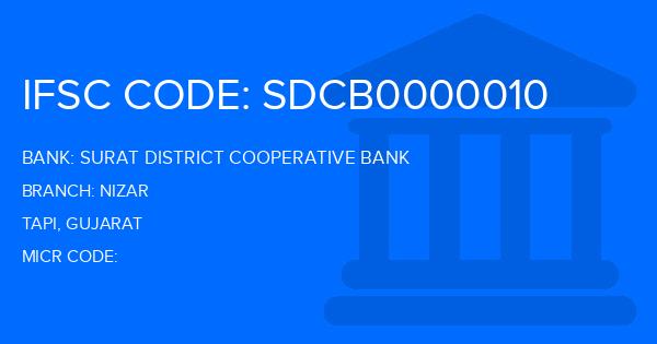 Surat District Cooperative Bank Nizar Branch IFSC Code