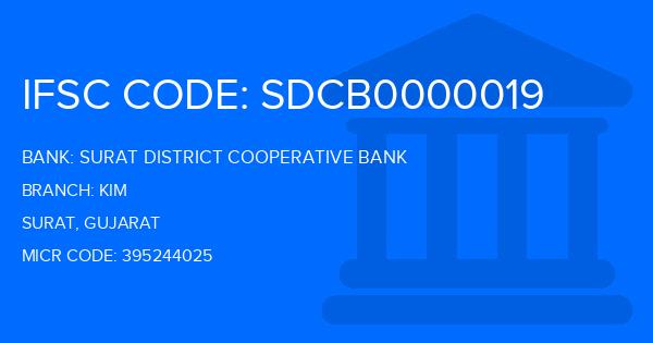 Surat District Cooperative Bank Kim Branch IFSC Code
