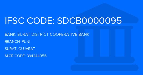 Surat District Cooperative Bank Puni Branch IFSC Code