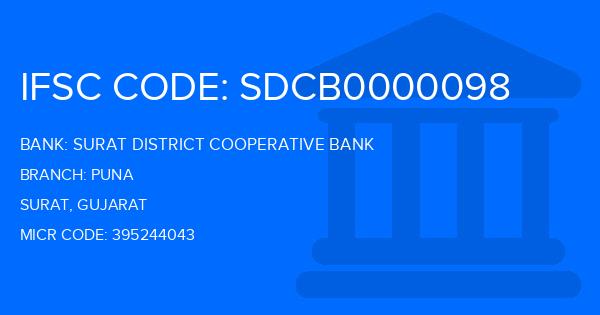 Surat District Cooperative Bank Puna Branch IFSC Code