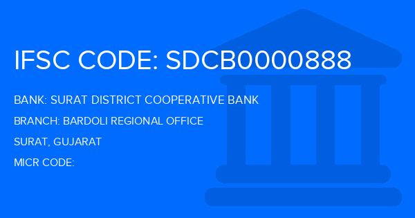 Surat District Cooperative Bank Bardoli Regional Office Branch IFSC Code