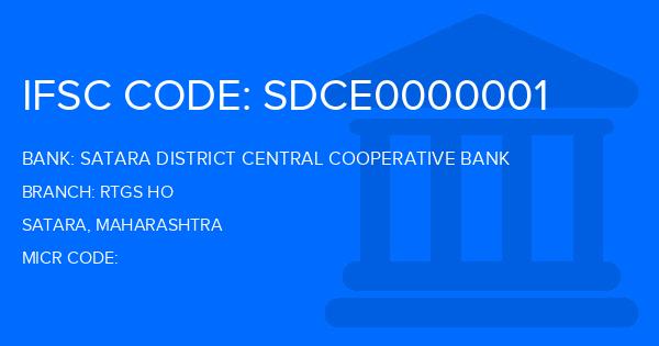 Satara District Central Cooperative Bank Rtgs Ho Branch IFSC Code