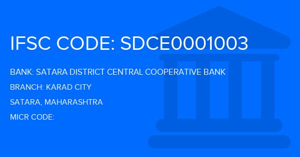 Satara District Central Cooperative Bank Karad City Branch IFSC Code