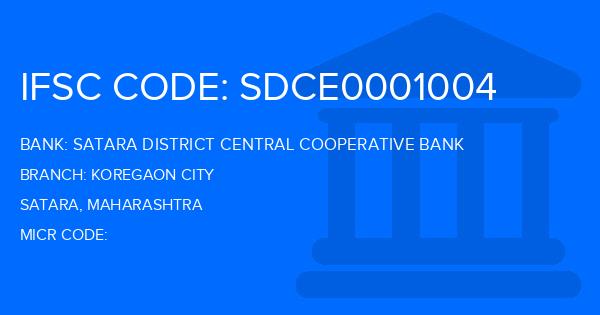 Satara District Central Cooperative Bank Koregaon City Branch IFSC Code