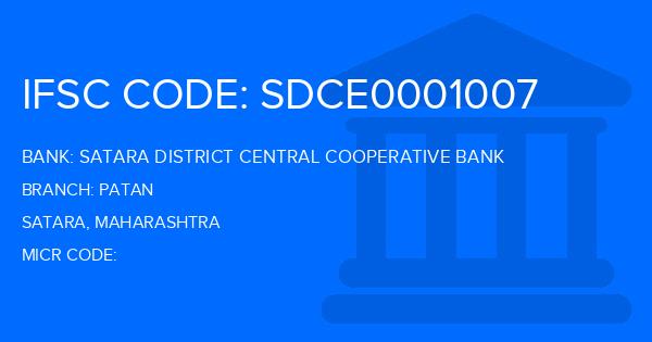 Satara District Central Cooperative Bank Patan Branch IFSC Code