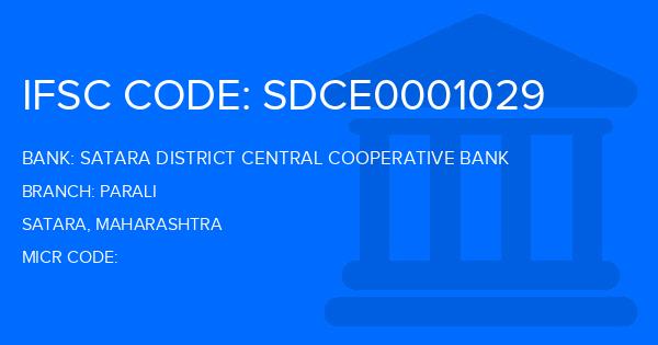 Satara District Central Cooperative Bank Parali Branch IFSC Code