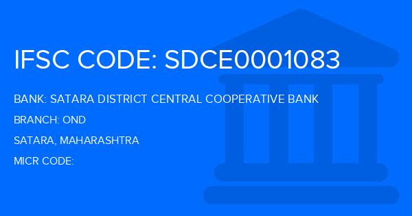 Satara District Central Cooperative Bank Ond Branch IFSC Code