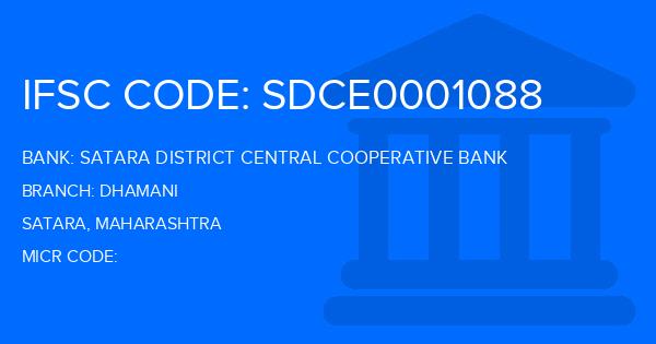Satara District Central Cooperative Bank Dhamani Branch IFSC Code
