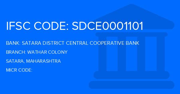 Satara District Central Cooperative Bank Wathar Colony Branch IFSC Code