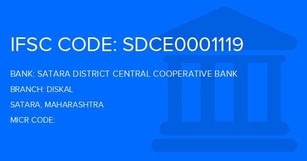 Satara District Central Cooperative Bank Diskal Branch IFSC Code