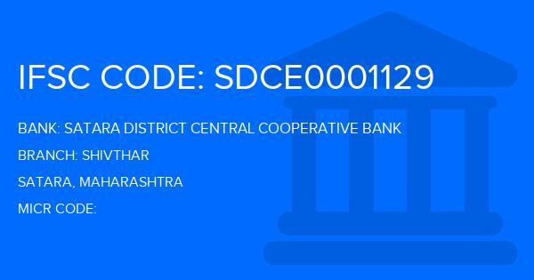 Satara District Central Cooperative Bank Shivthar Branch IFSC Code