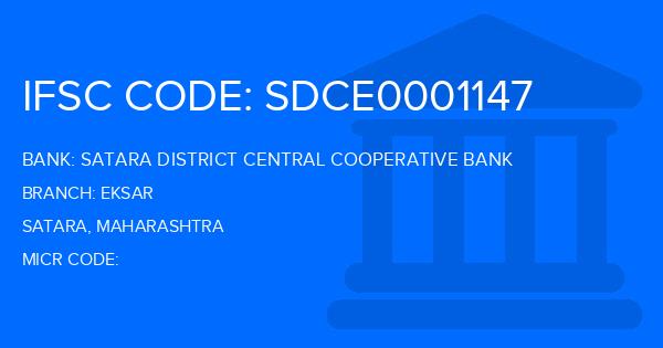 Satara District Central Cooperative Bank Eksar Branch IFSC Code