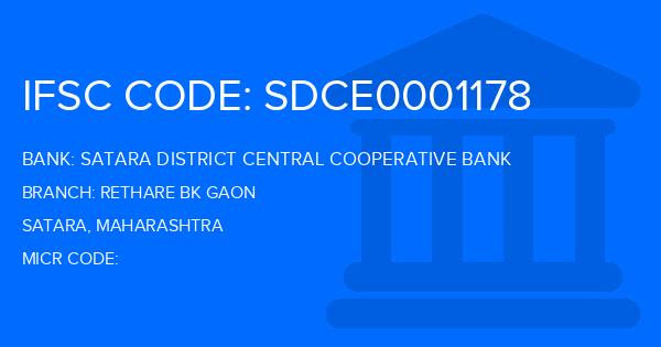 Satara District Central Cooperative Bank Rethare Bk Gaon Branch IFSC Code