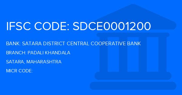Satara District Central Cooperative Bank Padali Khandala Branch IFSC Code