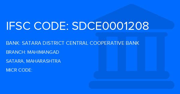 Satara District Central Cooperative Bank Mahimangad Branch IFSC Code