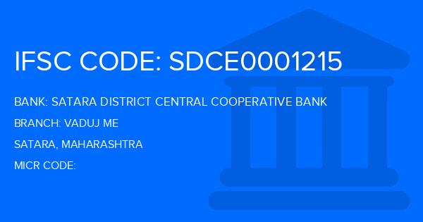 Satara District Central Cooperative Bank Vaduj Me Branch IFSC Code
