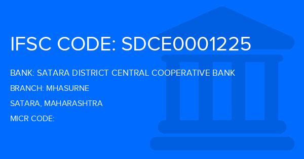 Satara District Central Cooperative Bank Mhasurne Branch IFSC Code
