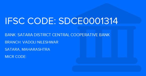 Satara District Central Cooperative Bank Vadoli Nileshwar Branch IFSC Code