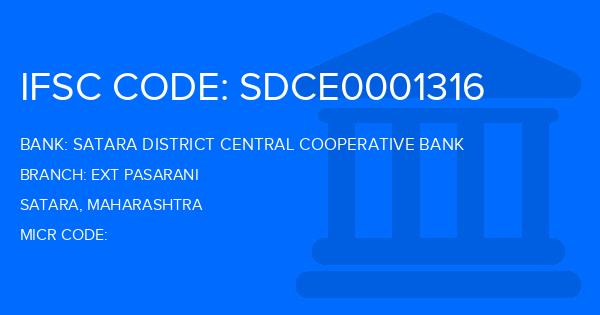 Satara District Central Cooperative Bank Ext Pasarani Branch IFSC Code
