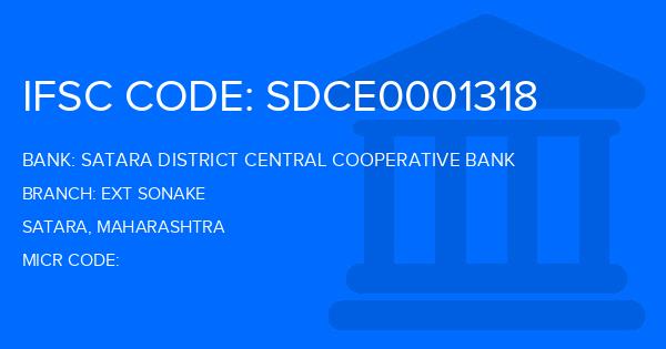 Satara District Central Cooperative Bank Ext Sonake Branch IFSC Code