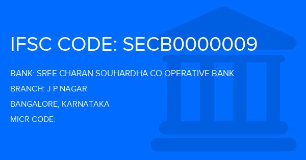 Sree Charan Souhardha Co Operative Bank J P Nagar Branch IFSC Code