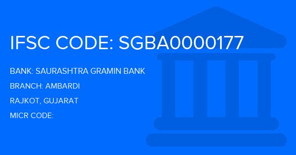 Saurashtra Gramin Bank Ambardi Branch IFSC Code