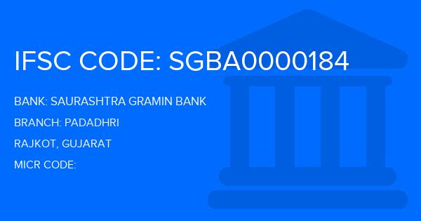 Saurashtra Gramin Bank Padadhri Branch IFSC Code