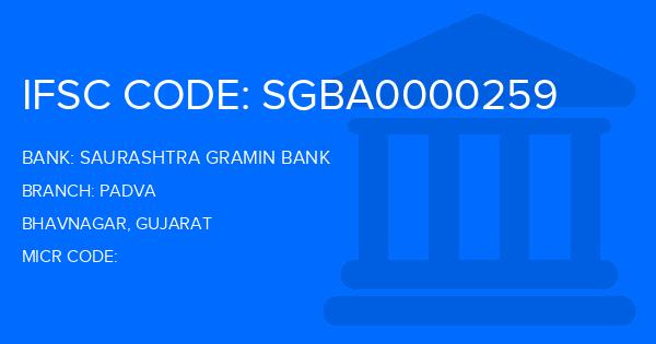 Saurashtra Gramin Bank Padva Branch IFSC Code