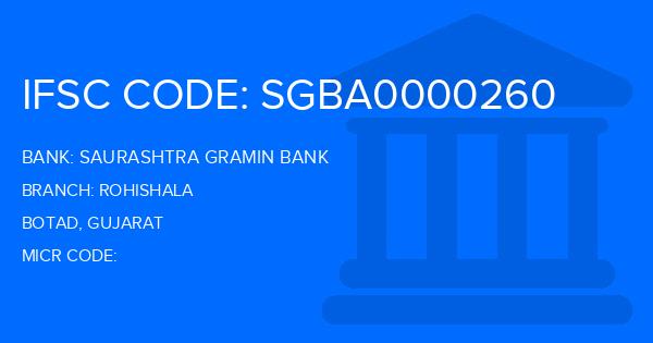 Saurashtra Gramin Bank Rohishala Branch IFSC Code
