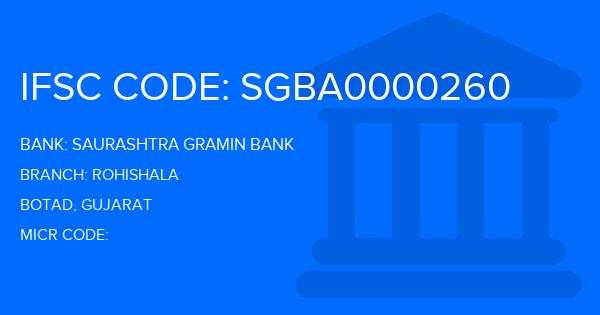 Saurashtra Gramin Bank Rohishala Branch IFSC Code