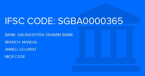 Saurashtra Gramin Bank Mandal Branch IFSC Code