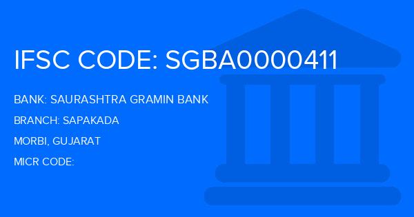 Saurashtra Gramin Bank Sapakada Branch IFSC Code