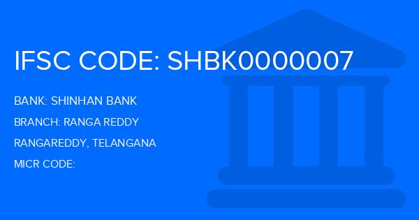 Shinhan Bank Ranga Reddy Branch IFSC Code