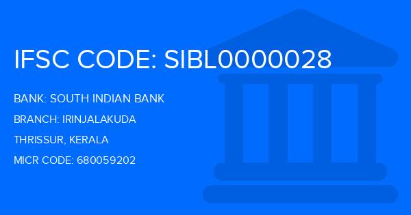 South Indian Bank (SIB) Irinjalakuda Branch IFSC Code