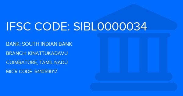 South Indian Bank (SIB) Kinattukadavu Branch IFSC Code