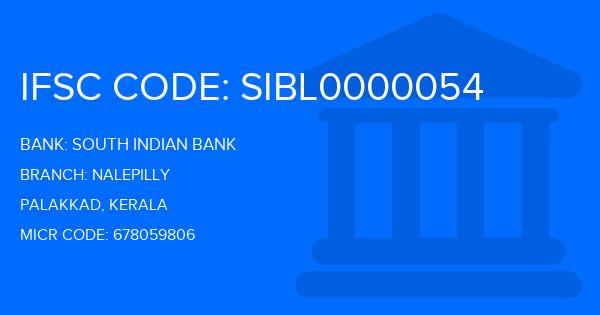 South Indian Bank (SIB) Nalepilly Branch IFSC Code