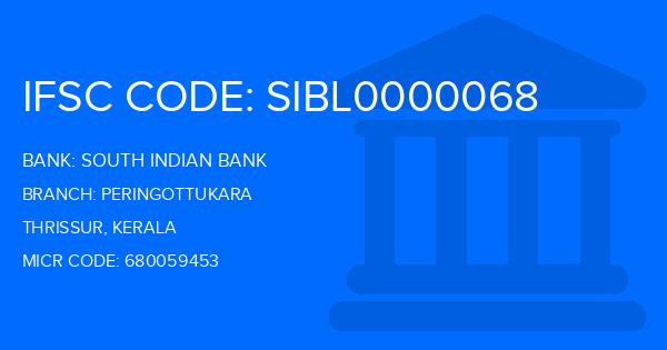 South Indian Bank (SIB) Peringottukara Branch IFSC Code